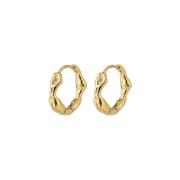 Pilgrim Zion Small Huggie Hoop Earrings Goldplated 262132023