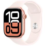 Apple Watch Series 10 GPS 46mm Rose Gold Aluminium Sport Band M/L MWWU...