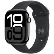 Apple Watch Series 10 GPS 46mm Jet Black Aluminium Sport Band M/L MWWQ...