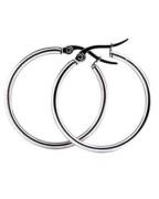 Everneed Mille - Silver Hoop Earrings Large