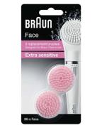 Braun Face 2 Replacement Brushes Extra Sensitive