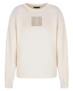 Armani Exchange Woman Logo Sweatshirt White Str. XL