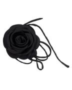 Pico Satin Rose String Black