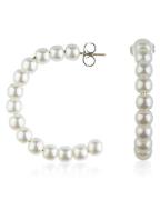 Everneed Emilie Lü Hoop Pearl Earrings