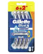 Gillette Blue 3 Comfort   8 stk.