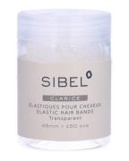 Sibel Clarice Elastic Hair Bands Transparent   50 stk.