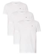 Tommy Hilfiger Cotton Crew Neck Tee 3-Pack Hvid Str. S   3 stk.