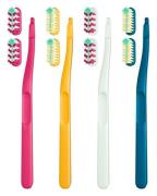 Jordan Tandbørste Change Medium Ass. Farver Replaceable 2x Heads + Han...