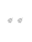 Lady Small Ear Clear Accessories Jewellery Earrings Studs Silver SNÖ O...