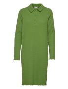 Objabby L/S Polo Dress 119 Kort Kjole Green Object