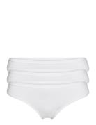 Brief 3 Pack Thong Reg Carin Stringtruse Undertøy White Lindex