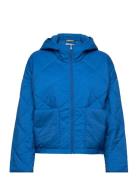 Wide Fit Quilted Jacket Fôret Jakke Blue Esprit Casual