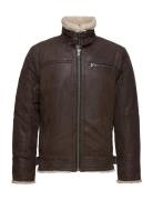 Axel Classic Pile Suede Jacket Skinnjakke Skinnjakke Brown Jofama