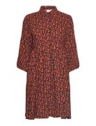 Slfleia 3/4 Short Shirt Dress B Kort Kjole Multi/patterned Selected Fe...