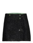 Sparkle Mini Skirt Kort Skjørt Black Ganni