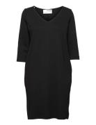 Slfcaro-Tunni 3/4Hort Dress Kort Kjole Black Selected Femme