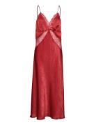 Lace Camisole Dress Maxikjole Festkjole Red Mango