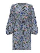 Objriga Mila L/S Dress Pb13 Kort Kjole Blue Object