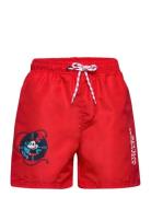 Swimming Shorts Badeshorts Red Mickey Mouse