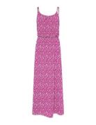 Onlnova Lux Strap Maxi Dress Aop Ptm Maxikjole Festkjole Pink ONLY