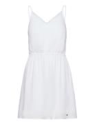 Tjw Essential Lace Strap Dress Kort Kjole White Tommy Jeans