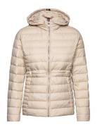 Feminine Lw Down Jacket Fôret Jakke Cream Tommy Hilfiger