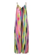 Slip Dress In Faded Stripe Print Maxikjole Festkjole Multi/patterned C...