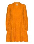 Holi Ls Dress Kort Kjole Orange YAS