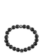 Beads Bracelet 8Mm Armbånd Smykker Black Edd.