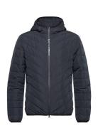 Down Jacket Fôret Jakke Navy EA7