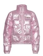 Madeline Debossed Puffer Jacket Fôret Jakke Pink Juicy Couture