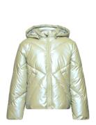 Kogjodie Metallic Hood Puffer Cp Otw Fôret Jakke Green Kids Only