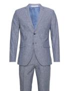 Jprriviera Linen Suit Slim Fit Sn Dress Blue Jack & J S