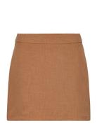 Vmmathilde Hr Tailored Mini Skirt D2 Kort Skjørt Brown Vero Moda