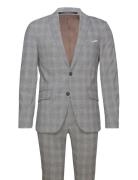 Checked Relaxed Suit Dress Grey Lindbergh