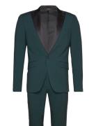 Responsibly Made Stretch Tuxedo Sui Smoking Khaki Green Lindbergh