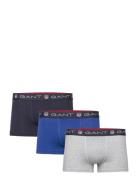 Micro Print Shield Trunk 3-Pack Boksershorts Navy GANT