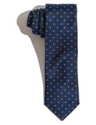 Navy Yellow Dots Silk Slips Navy AN IVY