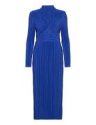 Yasolinda High Neck Ls Long Dress S. Maxikjole Festkjole Blue YAS