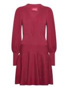 Jules Merino Dress Kort Kjole Burgundy Ella&il