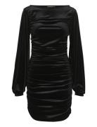 Kamaligz Ls Short Dress Kort Kjole Black Gestuz