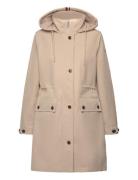 Essential Cotton Blend Parka Outerwear Parka Coats Beige Tommy Hilfige...