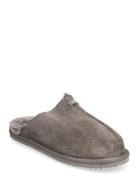 Shearling Slippers Slippers Tøfler Grey ENKEL Living