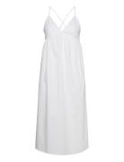 Cotton Cross Back Dress Dresses Summer Dresses White Mango