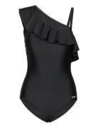 Swimsuit Badedrakt Badetøy Black Damella Of Sweden