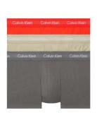 Low Rise Trunk 3Pk Boksershorts Grey Calvin Klein