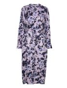 Slfaronia Ls Midi Aop Shirt Dress B Knelang Kjole Multi/patterned Sele...