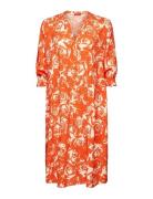 Dresses Light Woven Knelang Kjole Orange Esprit Casual