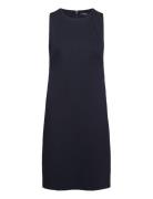 Ponte Sheath Dress Knelang Kjole Navy Lauren Ralph Lauren