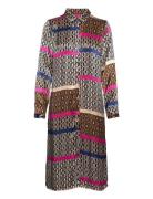 Cutheodora Shirt Dress Knelang Kjole Multi/patterned Culture